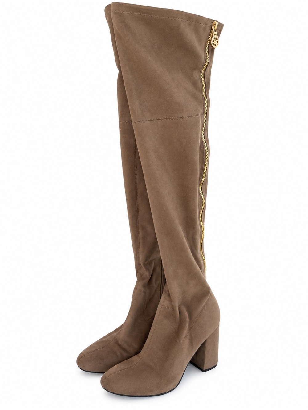 GUESS Abetter Faux Suede Over the Knee Boots Brown 6M